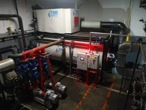 Liquid and gas-fired thermal oil heater 4